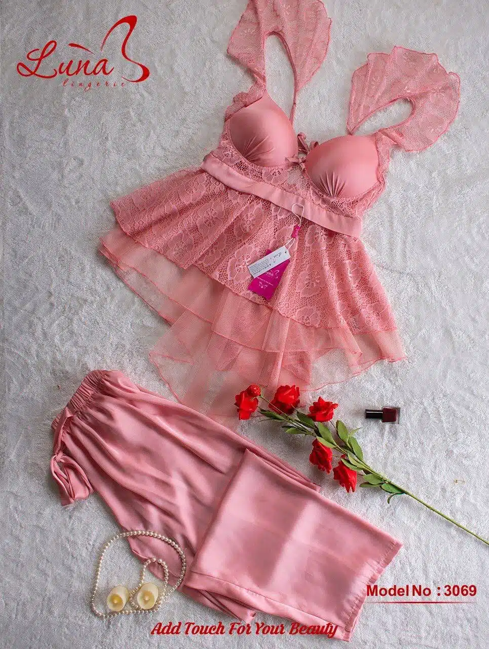 photo_2023-12-06_14-13-50 موديل بيجامه ستان قطعتين كود 3069 - الصورة 1
