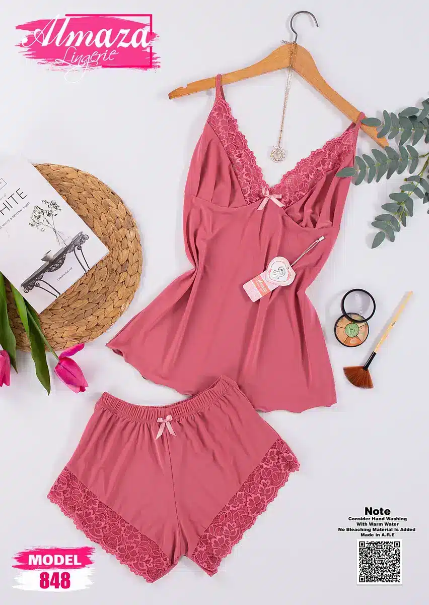 848 6 موديل بيجامه شورت زبده كود 848 - الصورة 1