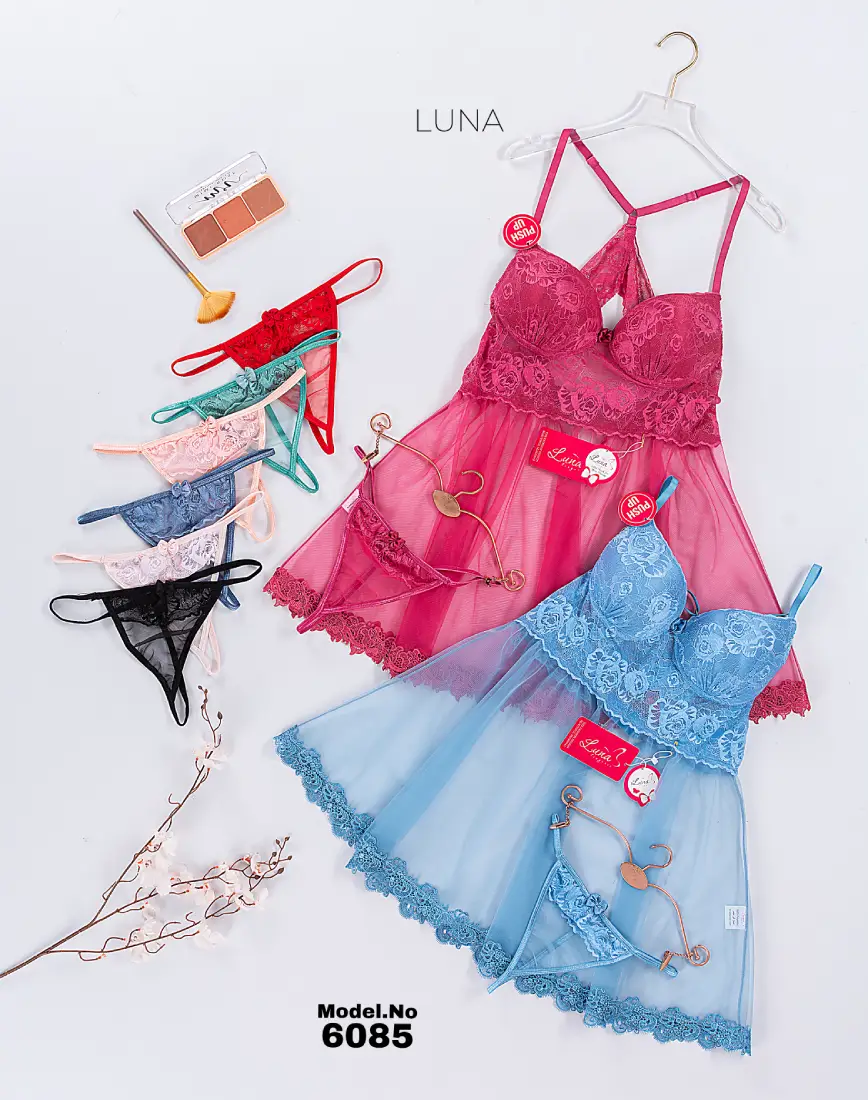 6085 10 موديل بيبي دول قصير شيفون كود 6085 - الصورة 1