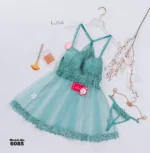 ⁦موديل بيبي دول قصير شيفون كود 6085⁩ - الصورة ⁦5⁩