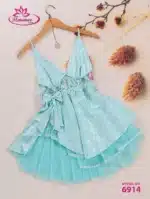⁦موديل بيبي دول قصير ستان جاكار  كود 6914⁩ - الصورة ⁦4⁩