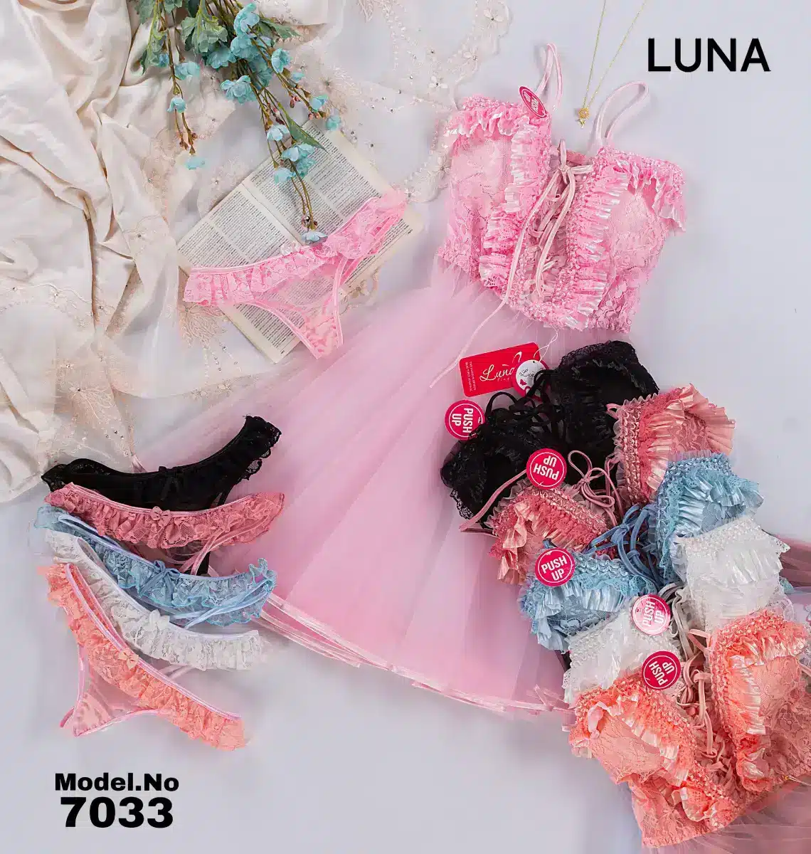 7033 1 موديل بيبي دول قصير شيفون كود 7033 - الصورة 1