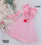 ⁦موديل بيبي دول قصير شيفون كود 7033⁩ - الصورة ⁦6⁩