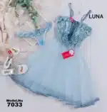 ⁦موديل بيبي دول قصير شيفون كود 7033⁩ - الصورة ⁦5⁩