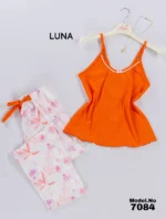 ⁦موديل بيجامة بنطلون كود 7084⁩ - الصورة ⁦5⁩