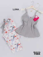 ⁦موديل بيجامة بنطلون كود 7084⁩ - الصورة ⁦3⁩