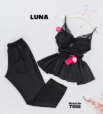 ⁦موديل بيجامة بنطلون قطعتين كود 7088⁩ - الصورة ⁦5⁩