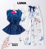 ⁦موديل بيجامة ستان كود 8003⁩ - الصورة ⁦4⁩