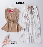 ⁦موديل بيجامة ستان كود 8003⁩ - الصورة ⁦5⁩