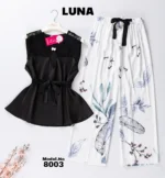 ⁦موديل بيجامة ستان كود 8003⁩ - الصورة ⁦7⁩