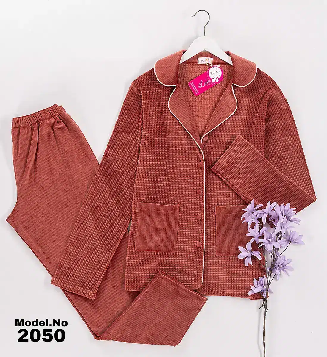 2050 5 بيجامة شتوي قطعتين - 2050 - الصورة 1