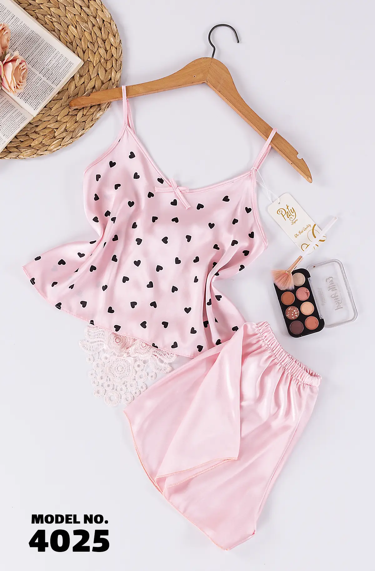 4025.2 موديل بيجامة شورت كود 40254 - الصورة 1