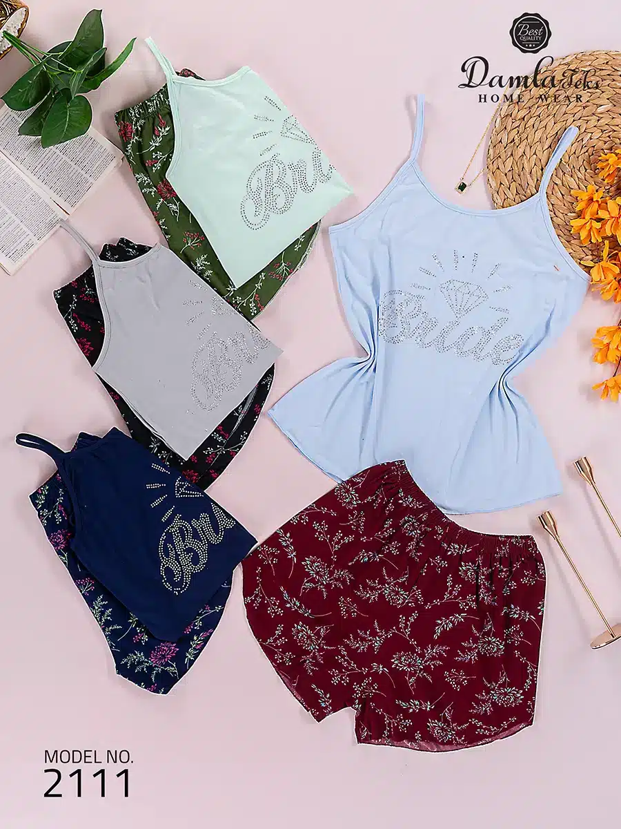 2111 موديل بيجامه شورت كود 2111 - الصورة 1