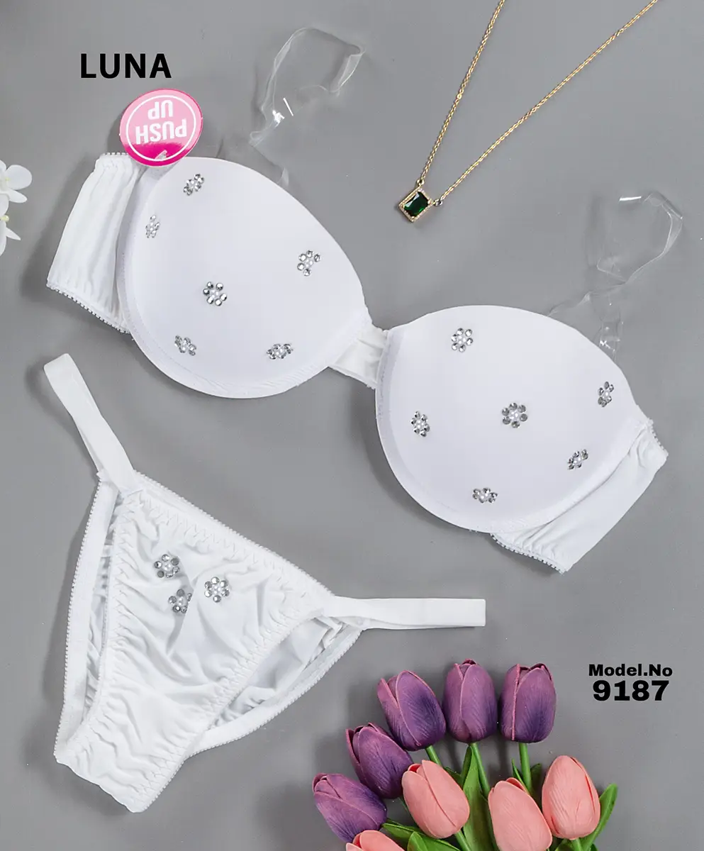 9187 1 موديل بيكيني ابيض كود 9187 - الصورة 1