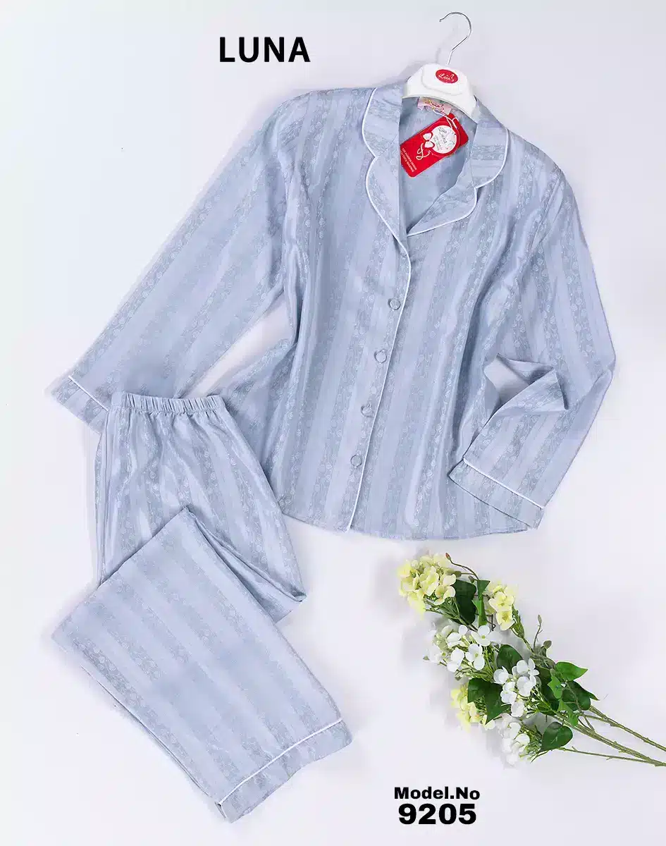 9205 1 موديل بيجامه بنطلون قطعتين كود 9205 - الصورة 1