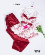 ⁦موديل بيجامه بنطلون قطعتين كود 9145⁩ - الصورة ⁦4⁩