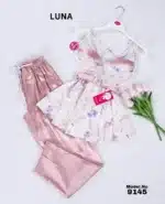 ⁦موديل بيجامه بنطلون قطعتين كود 9145⁩ - الصورة ⁦5⁩