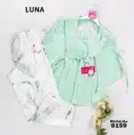 ⁦موديل بيجامه بنطلون قطعتين كود 9159⁩ - الصورة ⁦3⁩