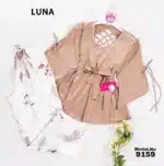 ⁦موديل بيجامه بنطلون قطعتين كود 9159⁩ - الصورة ⁦5⁩