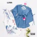 ⁦موديل بيجامه بنطلون قطعتين كود 9159⁩ - الصورة ⁦6⁩