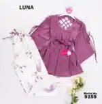 ⁦موديل بيجامه بنطلون قطعتين كود 9159⁩ - الصورة ⁦7⁩