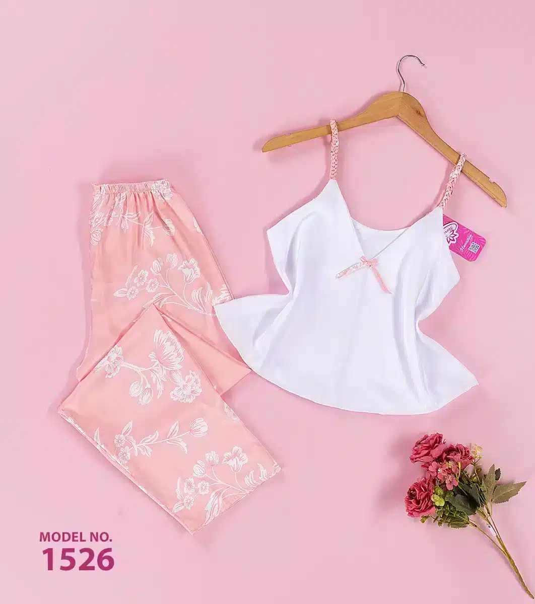 1526 3 موديل بيجامه بنطلون كود 1526 - الصورة 1