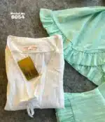 ⁦موديل بيجامه بنطلون قطن كود 6054⁩ - الصورة ⁦3⁩