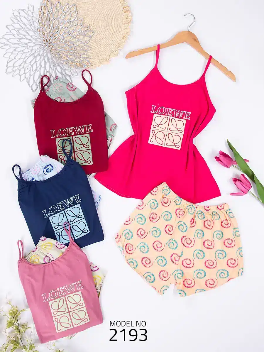 2193 1 موديل بيجامه شورت كود 2193 - الصورة 1