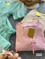 ⁦موديل بيجامه بنطلون قطن كود 6054⁩ - الصورة ⁦4⁩