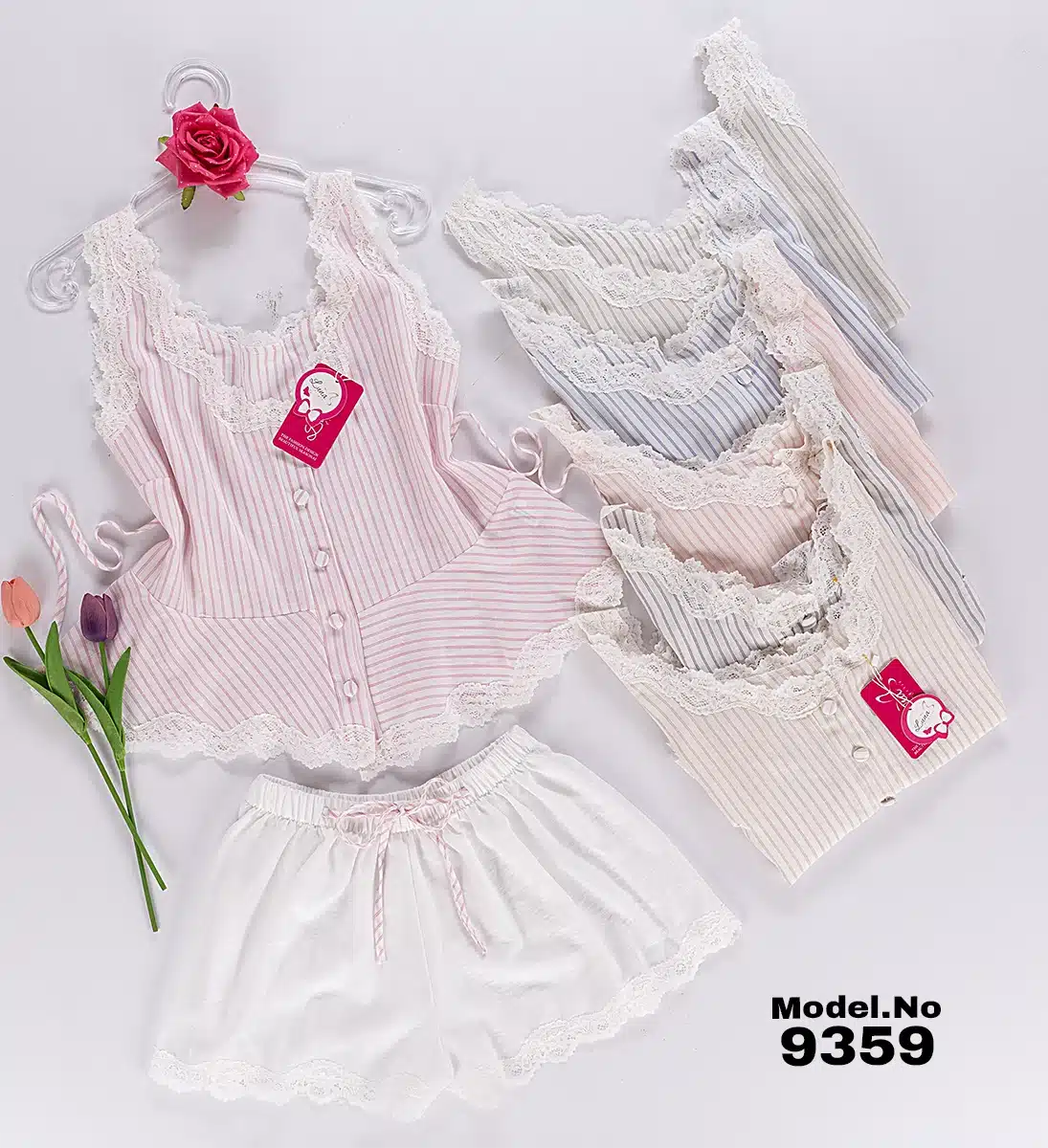 9359 موديل بيجامه شورت كود 9359 - الصورة 1