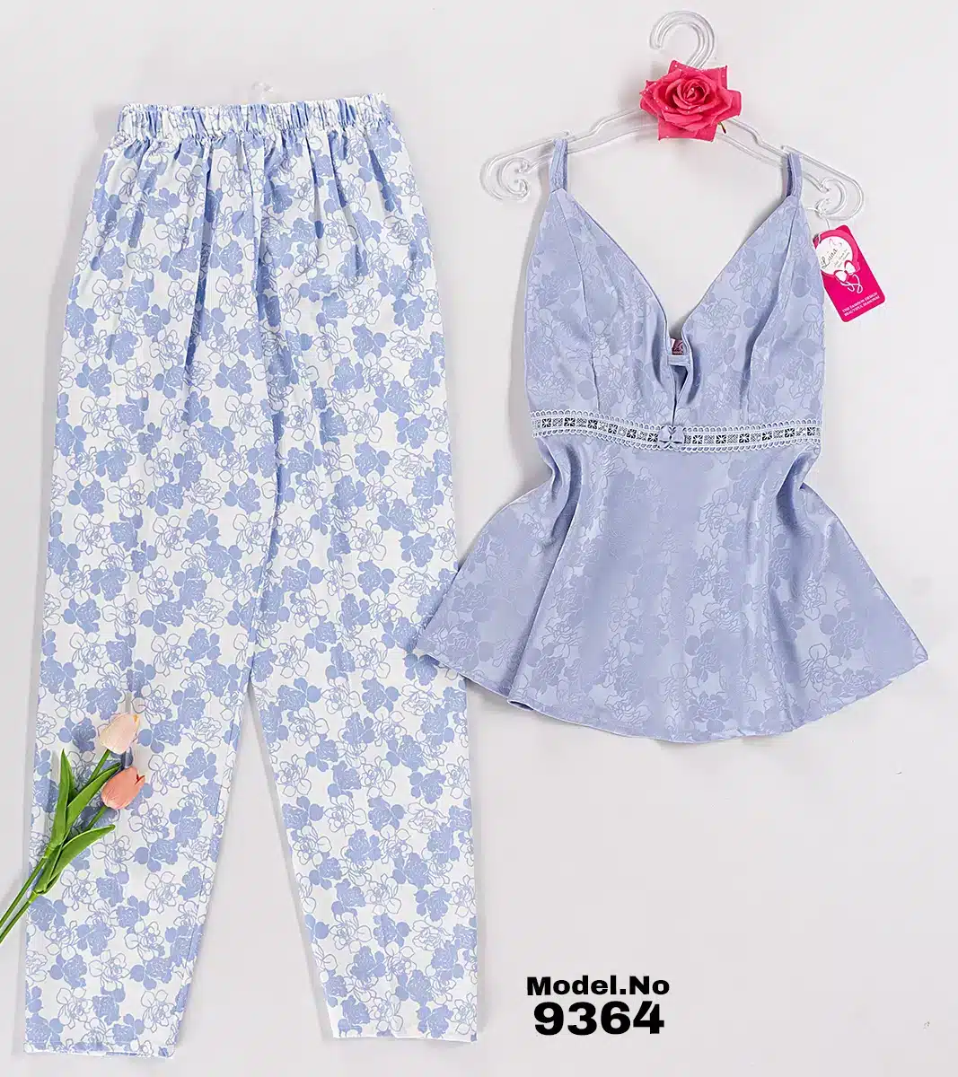 9364 3 موديل بيجامه بنطلون كود 9364 - الصورة 1