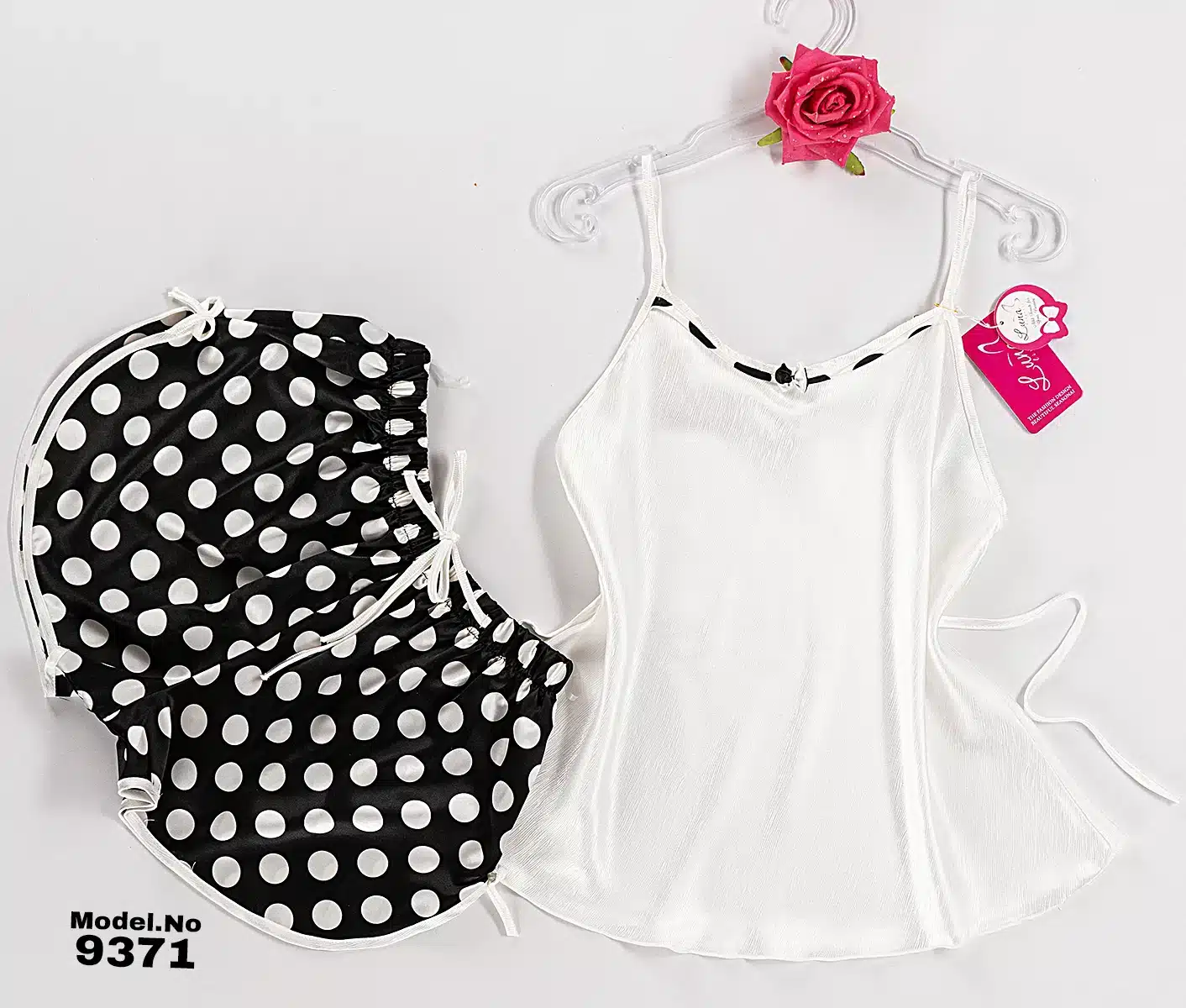 9371 1 موديل بيجامه شورت كود 9371 - الصورة 1