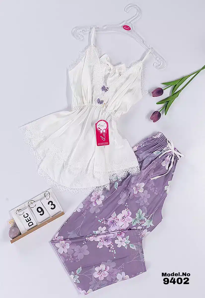 9402 2 موديل بيجامه بنطلون كود 9402 - الصورة 1