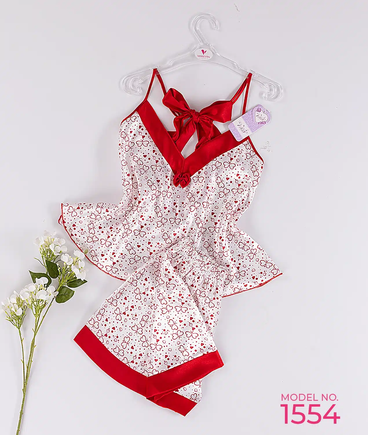 1554 6 موديل بيجامه شورت كود 1554 - الصورة 1