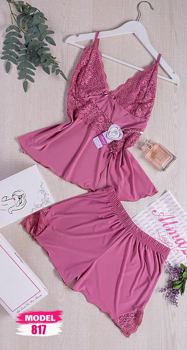 817 3 موديل بيجامه شورت كود 817 - الصورة 1