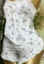 ⁦موديل بيجامه شورت كود 6059⁩ - الصورة ⁦2⁩