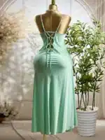 ⁦موديل قميص ستان ساده طويل كود 5032⁩ - الصورة ⁦3⁩