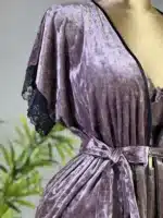 ⁦موديل بيجامه قطيفه 3 قطع كود 7114⁩ - الصورة ⁦3⁩