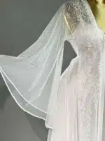 ⁦موديل صباحيه طويل ابيض كود 8066⁩ - الصورة ⁦3⁩