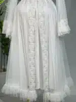 ⁦موديل صباحيه طويل أبيض كود 9469X⁩ - الصورة ⁦5⁩