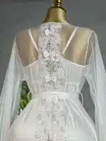 ⁦موديل صباحيه طويل أبيض كود 9469X⁩ - الصورة ⁦4⁩