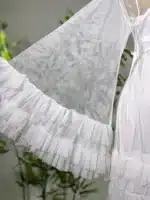 ⁦موديل صباحيه قصير أبيض كود 9023⁩ - الصورة ⁦3⁩