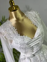 ⁦موديل صباحيه قصير أبيض كود 9023⁩ - الصورة ⁦5⁩