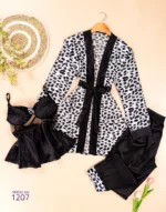 موديل بيجامه 3 قطع كود 1207-2